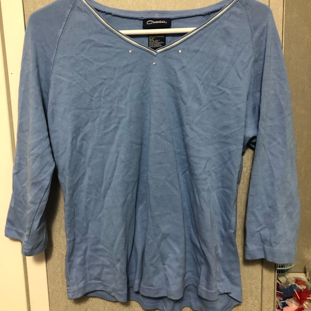 Blue long sleeve shirt